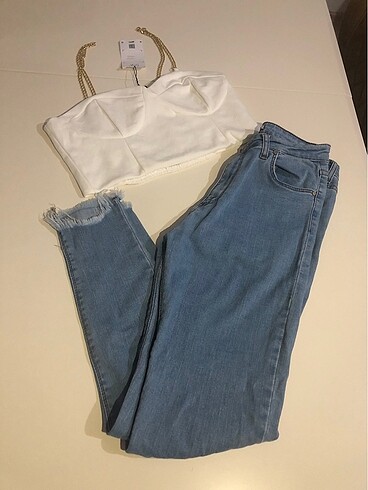 Pantolon crop takım