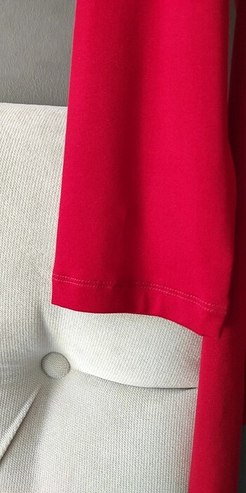 xl Beden kırmızı Renk Sıfır ürün özel dikim likralı jarse penye tunik 