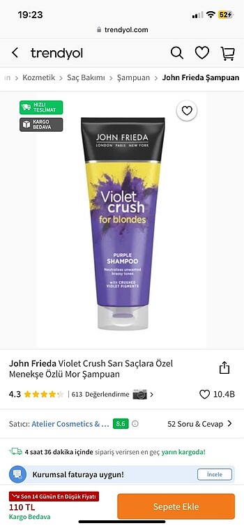 John Frieda mor şampuan