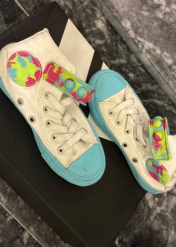 Pastel Renkli Bağcıklı Kadın Sneakers - Görsel 5