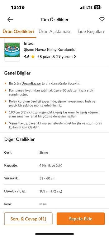 Diğer intex yuzme havuzu