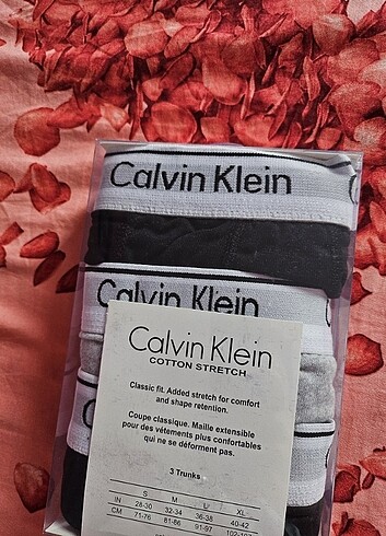 m Beden çeşitli Renk Calvin Klein 3'lü boxer 