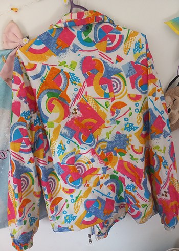 Vibtage Oneil yağmurluk, Düğmeli ve fermuarli Salaş Kesim - Görsel 3