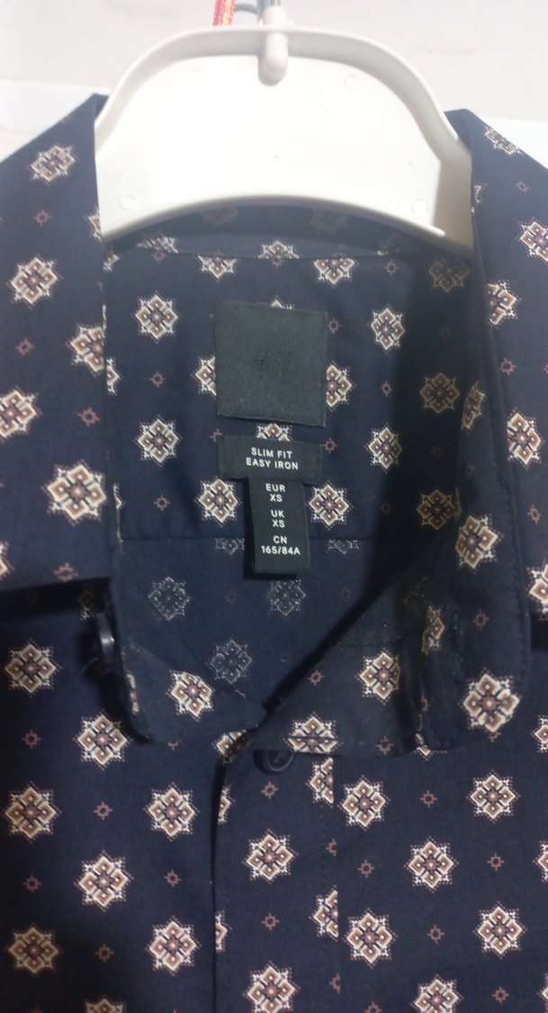 H&M Desenli Uzun Kollu Erkek Gömlek - Görsel 2