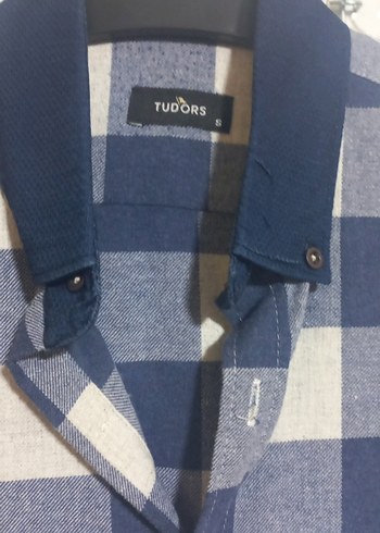 Tudors Erkek Mavi Kareli Uzun Kollu Oduncu Gömlek - Görsel 2