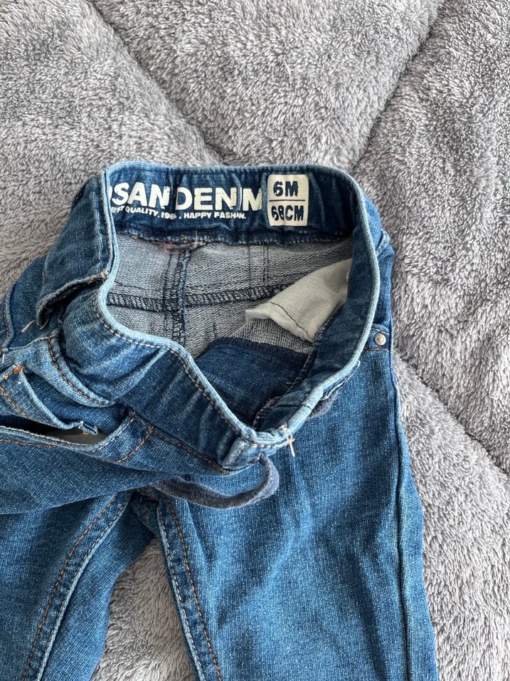 Düğmeli Erkek Çocuk Kot Pantolon - Görsel 2