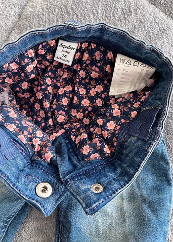 Kız Çocuk Geniş Kesim Denim Pantolon - Görsel 2