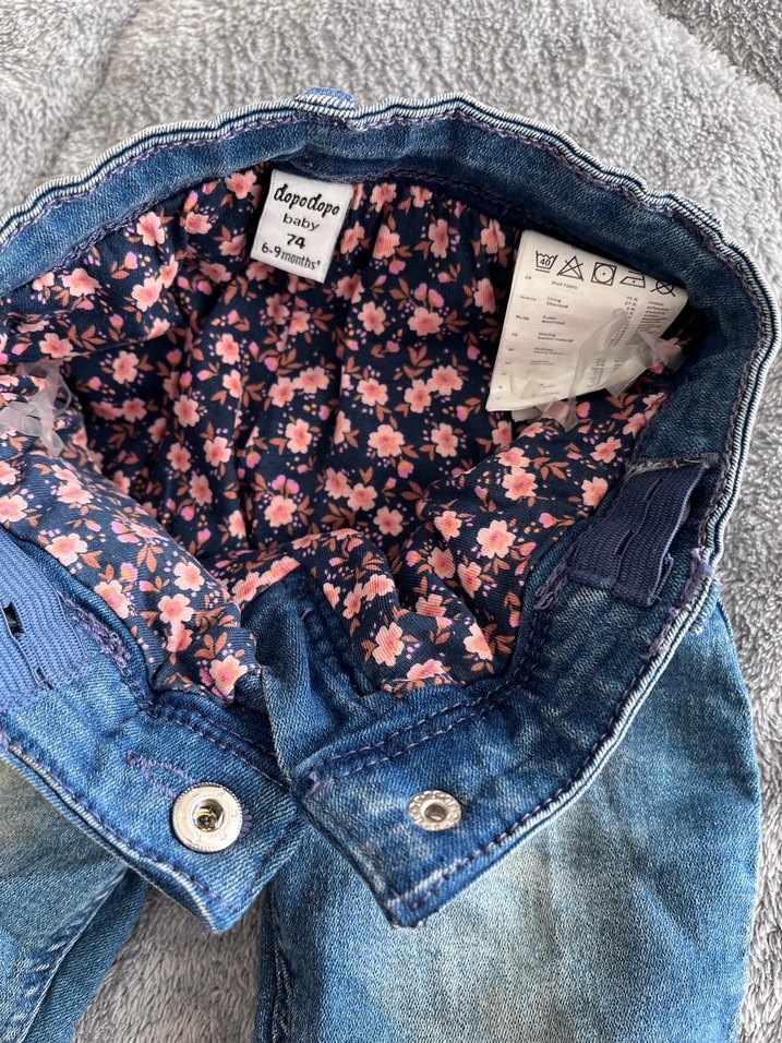 Kız Çocuk Geniş Kesim Denim Pantolon - Görsel 2