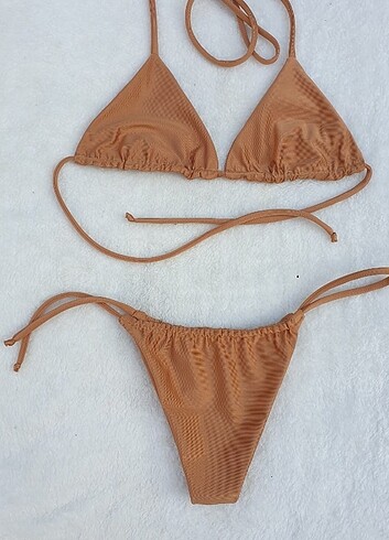 Büzgülü Üçgen Tanga Bikini 