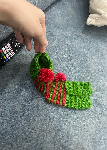 Çocuk Örgü patik - Görsel 6