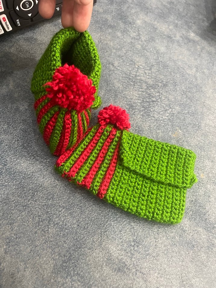 Çocuk Örgü patik - Görsel 5