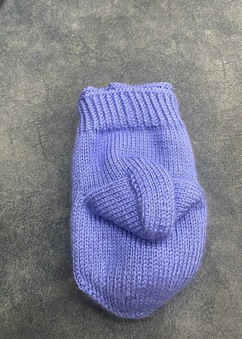 Mavi Nakışlı bebek patiği - Görsel 2