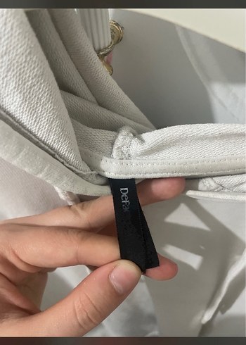 Kadın Gri Kapüşonlu Salaş Sweatshirt - Görsel 2