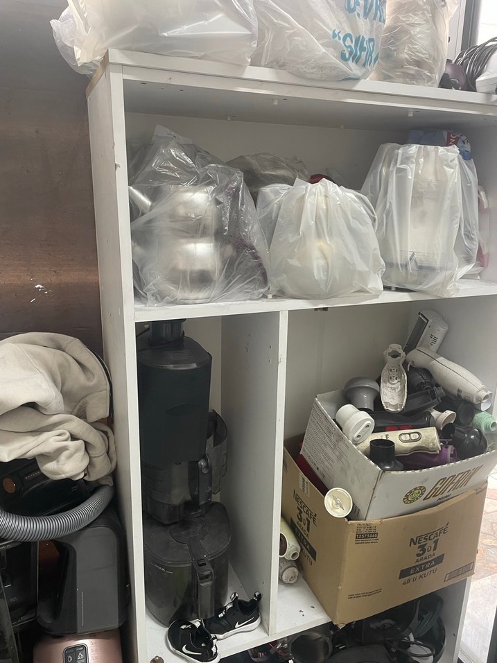 Beyaz Çok Bölmeli Dolap Düzenleyici - Görsel 2