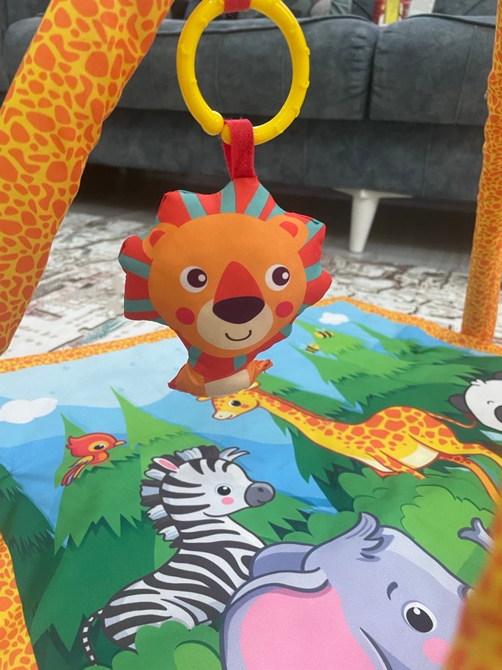 Renkli Hayvan Figürlü Bebek Oyun Halısı - Görsel 4