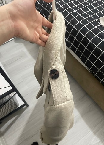 Bej Süet Düğmeli Erkek Ceket - Görsel 7