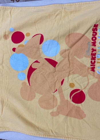 Sarı Baskılı Erkek Çocuk Bornozu - Görsel 2