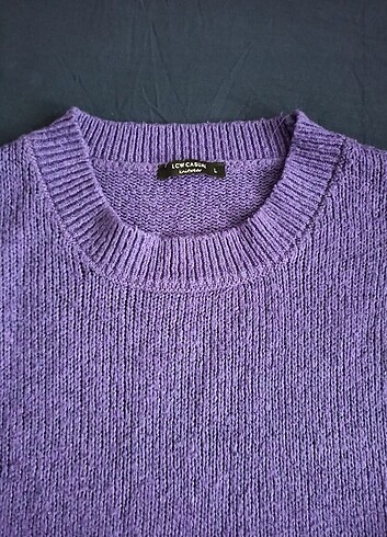 l Beden mor Renk Oversize kazak