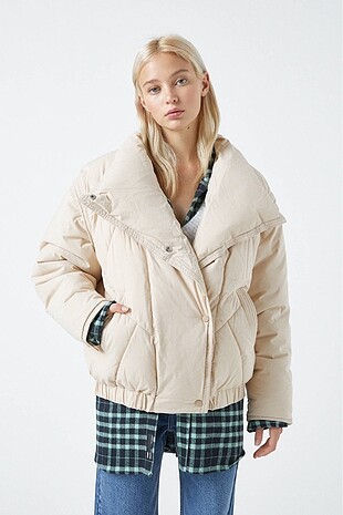 Retro şişme mont Pull & Bear