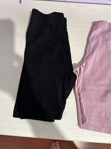 9 Yaş Beden siyah Renk H&M defacto İki tayt bir şort