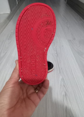 24 Beden siyah Renk Siyah Adidas Erkek Çocuk Spor Ayakkabı Velcro
