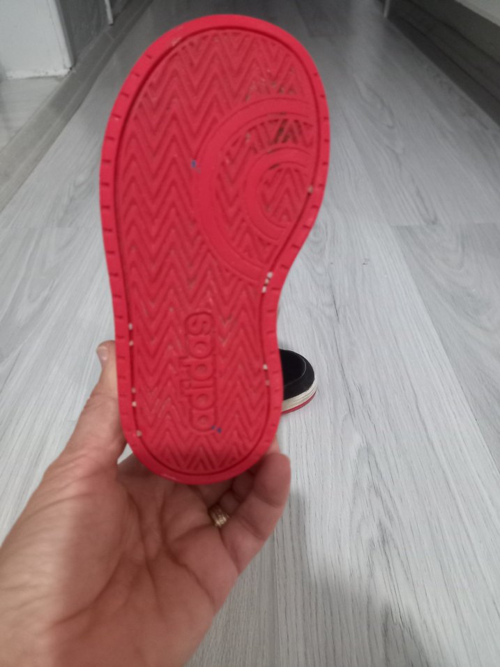 Siyah Adidas Erkek Çocuk Spor Ayakkabı Velcro - Görsel 4