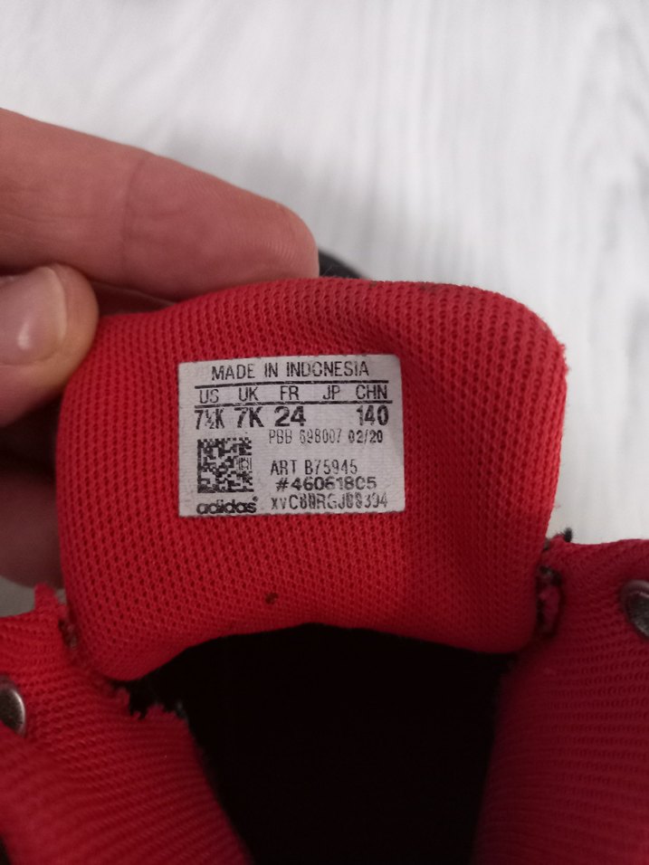 Siyah Adidas Erkek Çocuk Spor Ayakkabı Velcro - Görsel 3