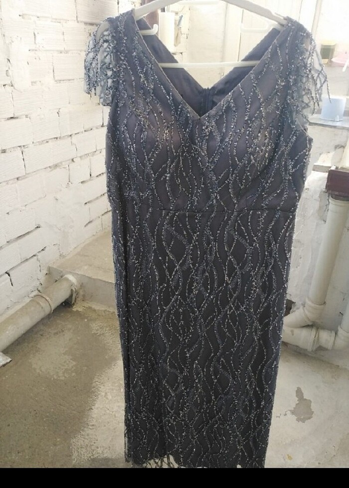 Abiye elbise  boy..1.24 Eni ise 46 cmdir - Görsel 2