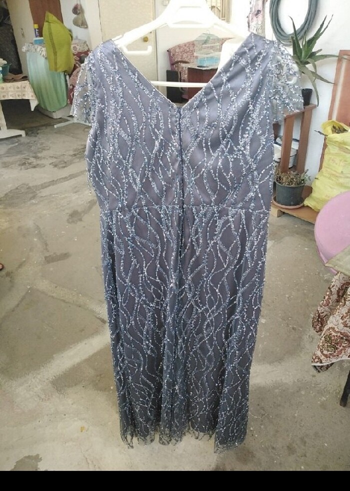 Abiye elbise  boy..1.24 Eni ise 46 cmdir - Görsel 3