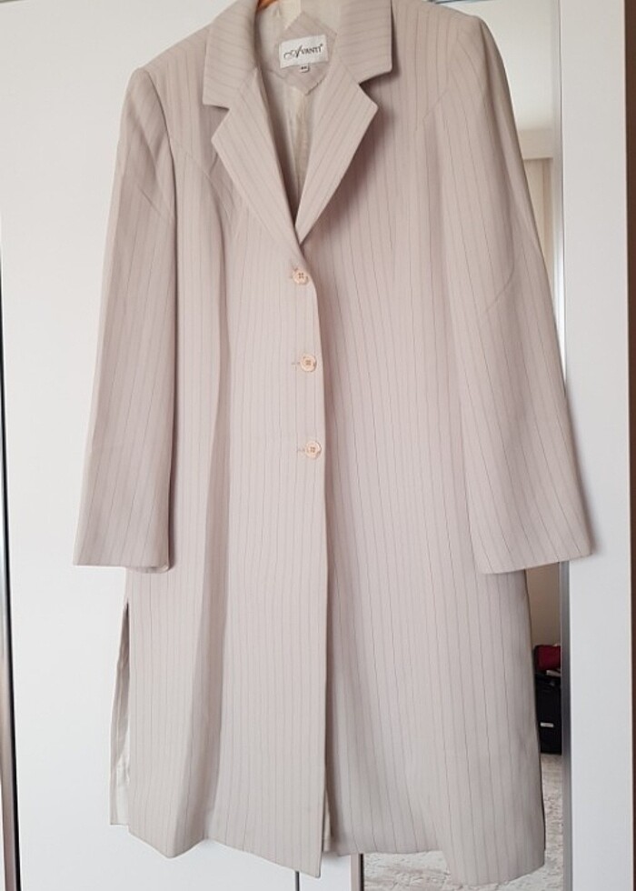 Blazer ceket çizgili - Görsel 4