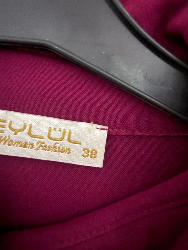 Mor Uzun Salaş Kadın Elbise - Görsel 5