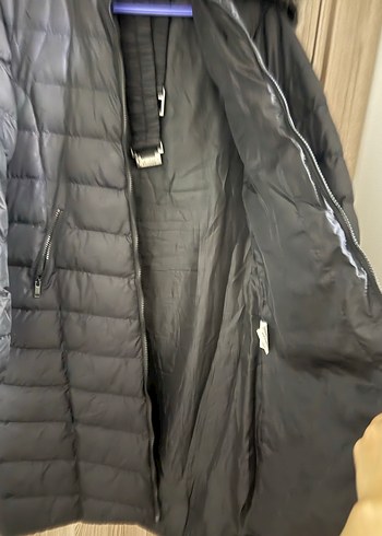 Kürklü Siyah Kadın Kışlık Mont - Görsel 4