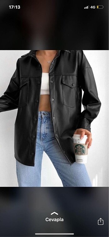 Zara model deri gömlek