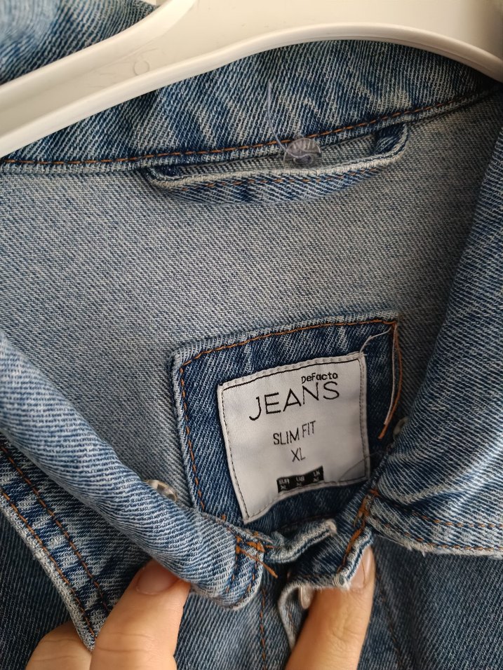 erkek denim kot ceket - Görsel 2