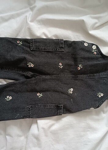 Zara Zara Jean çiçekli tulum