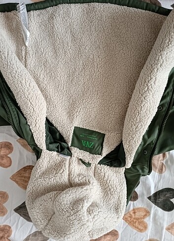 9-12 Ay Beden yeşil Renk Zara unisex mont