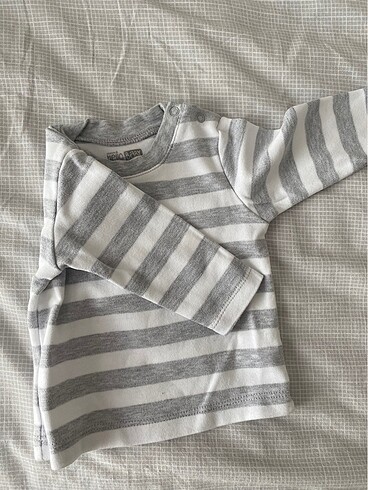 6 Ay Beden gri Renk Erkek bebek pijama takımı
