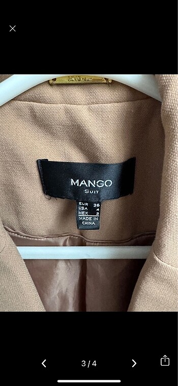 s Beden Mango ceket
