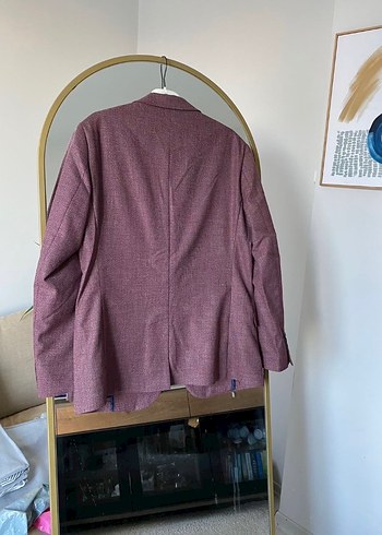 Bordo Düğmeli Erkek Ceket - Görsel 2