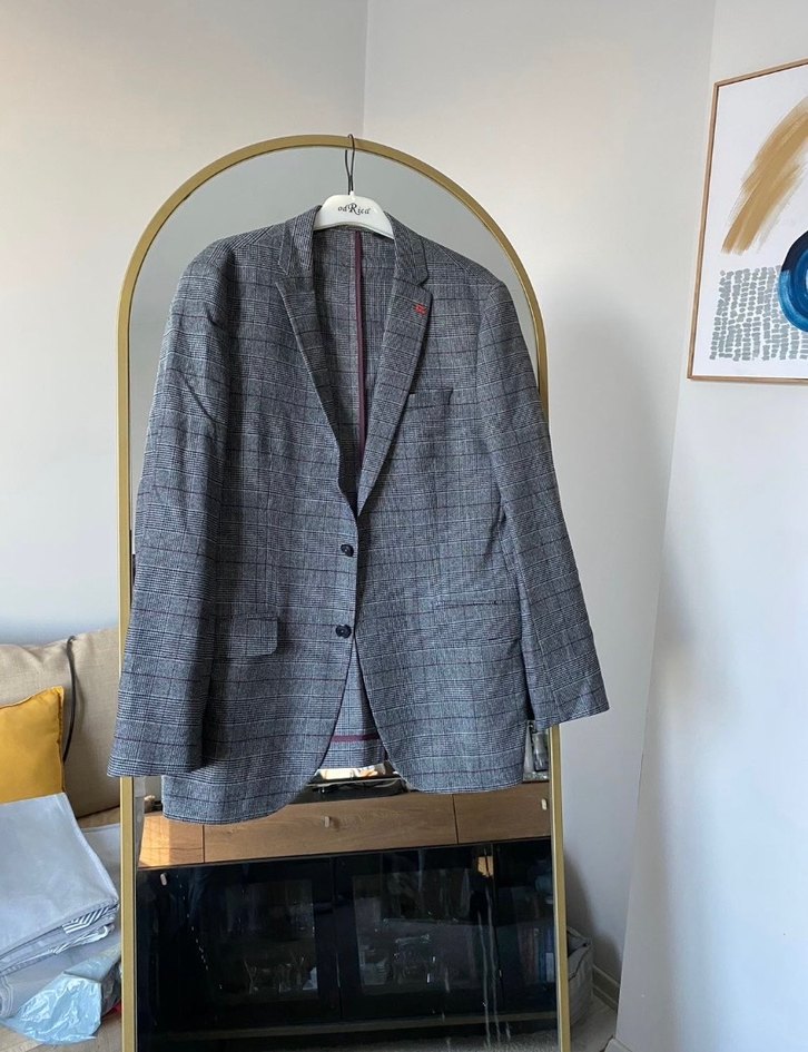 Gri Ekose Desenli Erkek Ceket - Görsel 4
