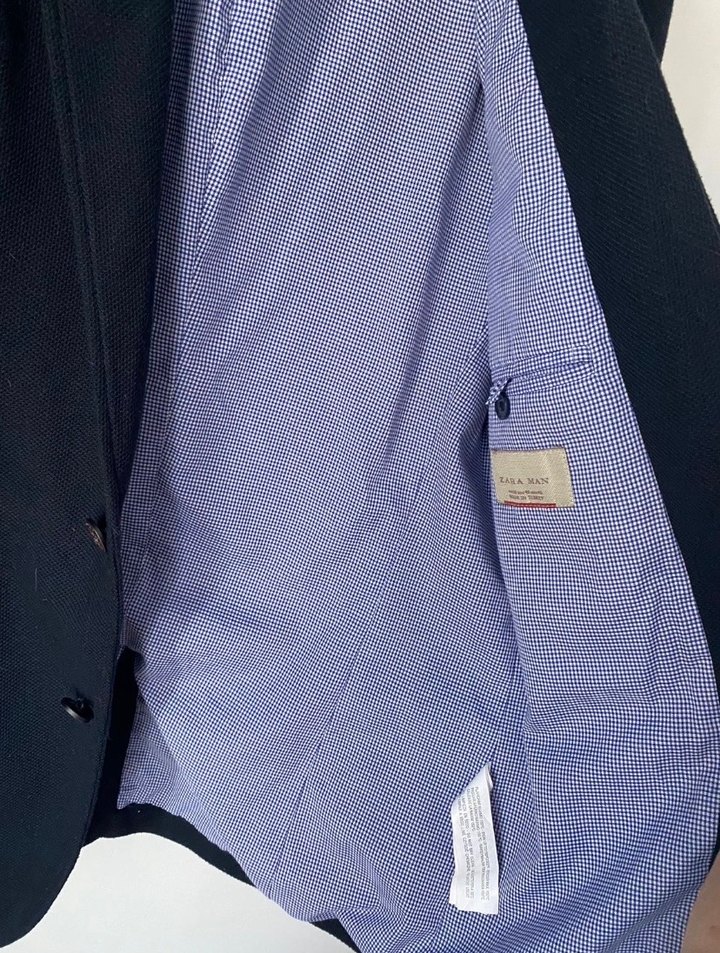 Düğmeli Lacivert Erkek Takım Ceketi - Görsel 4