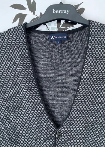 W collection Düğmeli Gri Erkek Yelek - Görsel 4