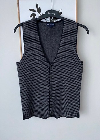 W collection Düğmeli Gri Erkek Yelek - Görsel 5