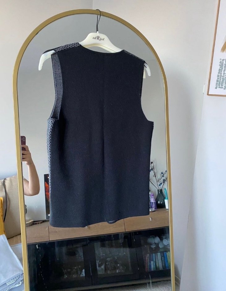 W collection Düğmeli Gri Erkek Yelek - Görsel 3