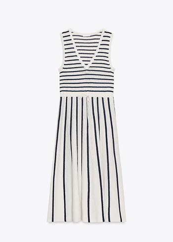 Zara havlu triko elbise - Görsel 4