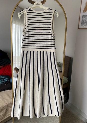Zara havlu triko elbise - Görsel 9