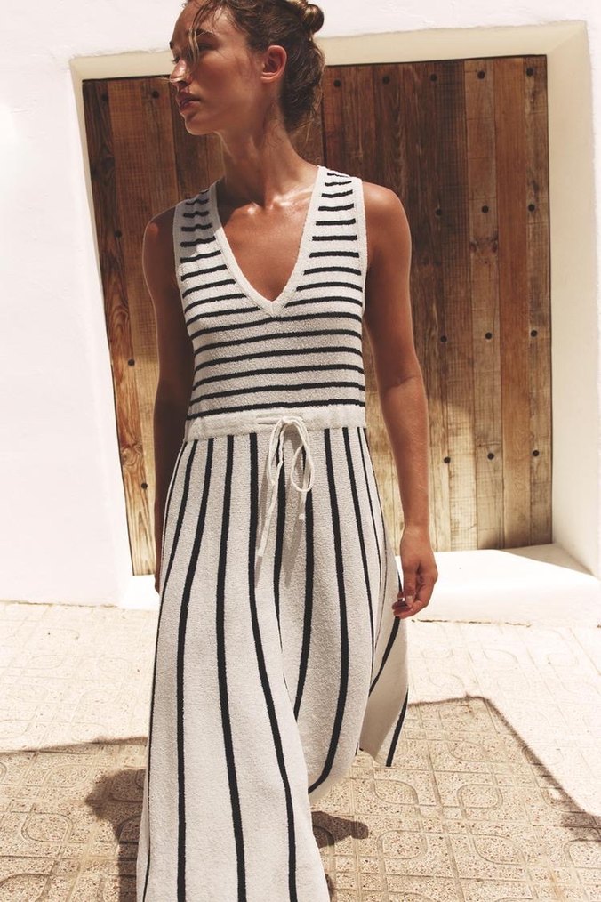 Zara havlu triko elbise - Görsel 2