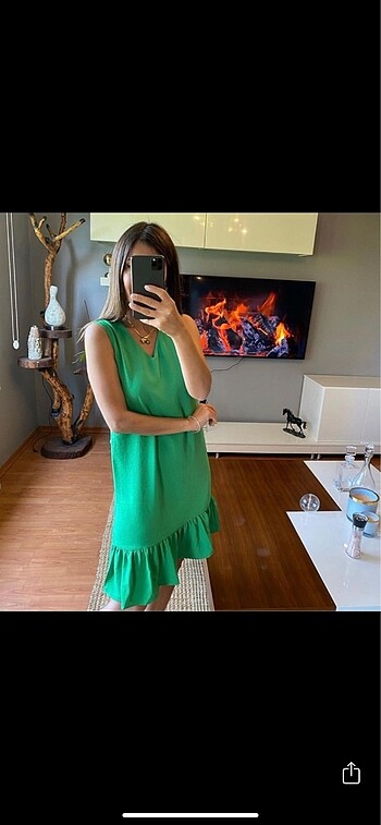 Zara V yaka elbise