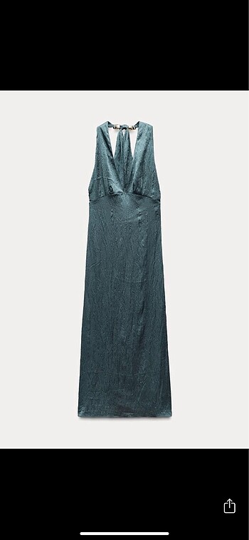 l Beden Zara halter yaka elbise