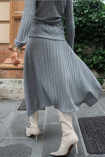 Zara Zara asimetrik triko etek
